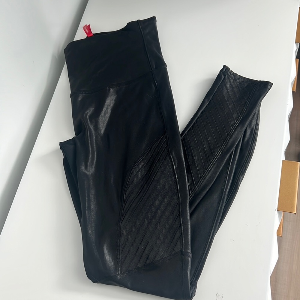 Spanx Faux Leather Moto legging